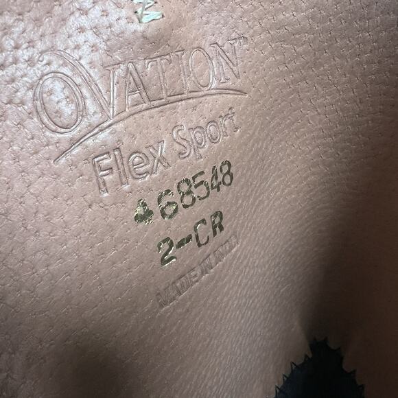 Ovation Girls Black Leather Flex Sport Field Boot Sz 2 Regular Equestrian Riding - Picture 13 of 16